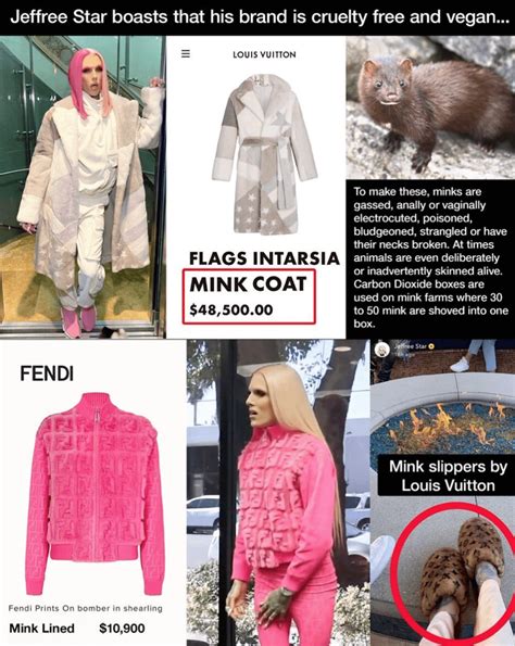 This post is floating on twitter of Jeffree Star and him wearing fur 